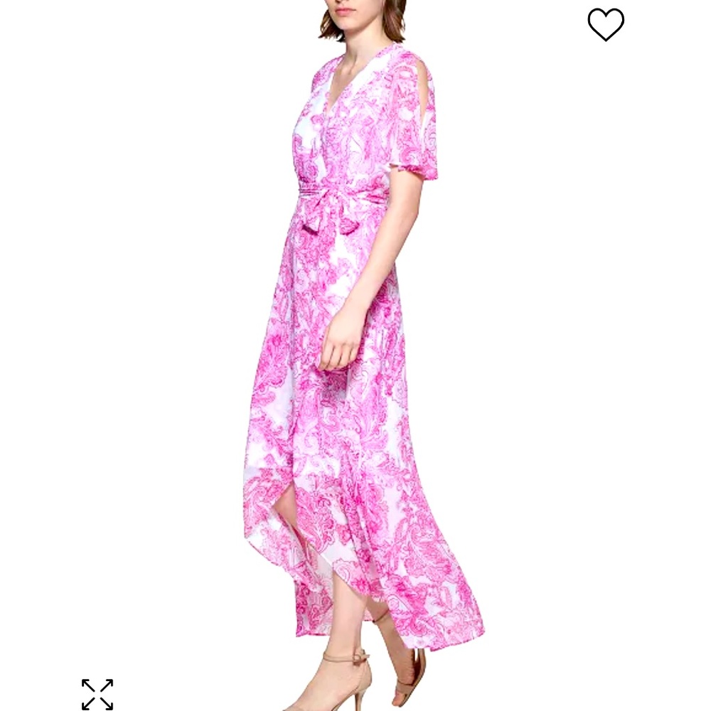 Jessica Howard Floral Chiffon Maxi Dress Size 14
